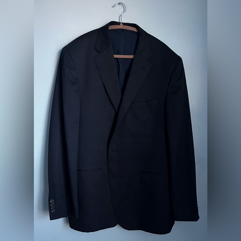Mens Daniel Cremieux Classic Navy Single-Breasted Sport Coat SZ 48L
